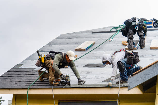 Professional Gutter Installation technician working in Springs, PA